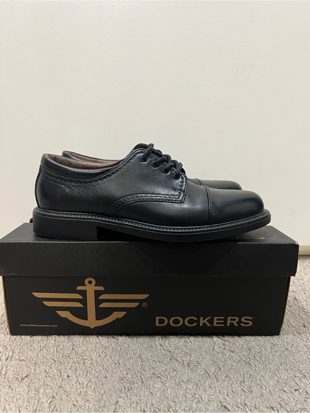 Dockers Men's Black Leather Shoes